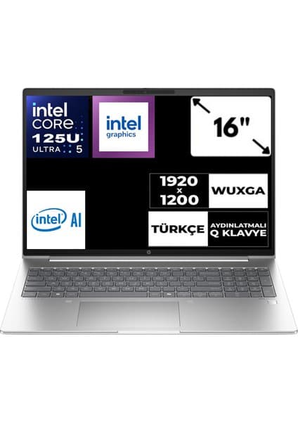 Hp Probook 460 G11 Ultra 5 125U 16 GB 512 GB SSD Windows 11 Pro Intel Graphics 16\