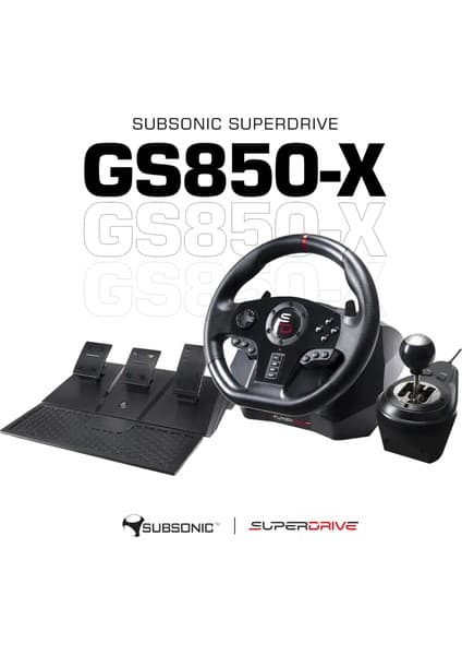 Subsonic GS-850X Direksiyon Seti Superdrive Ps4/xboxone/xbox Series X/s Gaming Uyumlu Oyun Oyuncu Direksiyonu