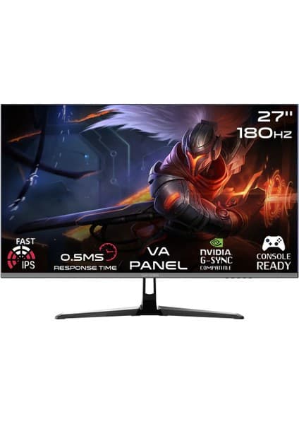 Gameon GOPRO27180VA 27" 0.5 Ms 180 Hz Hdmı+Dp Adaptive-Sync Fhd Gaming Monitör
