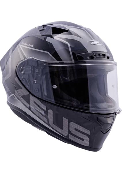 Zeus KASK/ZS-826 Pearl Black Bk3 Sılver