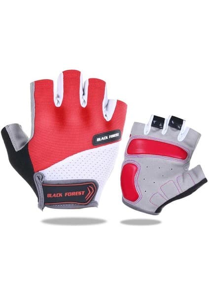 Liangduo Shop Kırmızı Stil L Boyutu Bir Bisiklet Bisiklet Eldiveni Mtb Bisiklet Için Erkek Kadın Yarım Parmak Jel Pedi Nefes Yaz Spor Motosiklet Luva Ciclismo Bisiklet (Yurt Dışından)