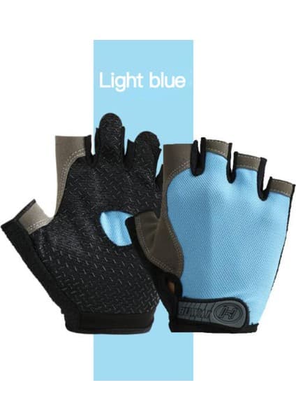 Liangduo Shop No.2 Tarzı L Boyutu Kayma Önleyici Şok Nefes Yarım Parmak Eldiven Erkek Kadın Yarım Parmak Eldiven Nefes Bisiklet Eldiveni Bisiklet Eldiveni Bisiklet Eldiveni (Yurt Dışından)