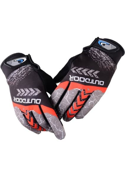Liangduo Shop Kırmızı Stil M Boyutu Açık Mtb Bisiklet Eldiven Bisiklet Eldiveni Yüksek Sıcaklık Dayanımı Dağ Bisikleti Sıcak Kaymaz Güneş Koruyucu Bisiklet Motosiklet Eldiven (Yurt Dışından)