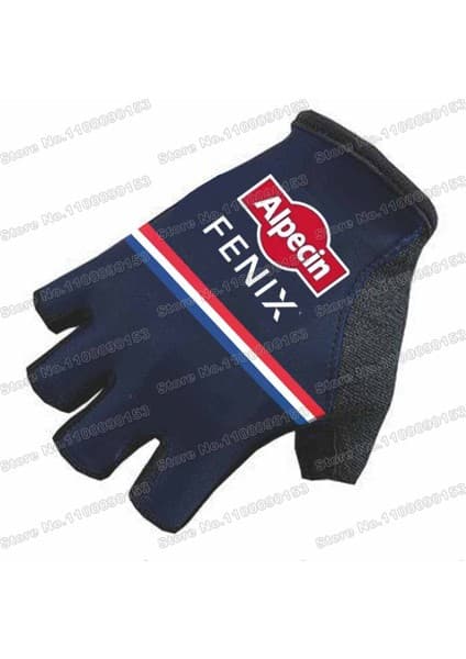 Liangduo Shop No.5 Tarzı L Boyutu 2022 Alpecin Fenix Bisiklet Eldiveni Mathieu Van Der Poel Hollanda Bisiklet Jel Yarım Parmak Eldiven Yol Bisikleti Forması Spor Eldivenleri (Yurt Dışından)
