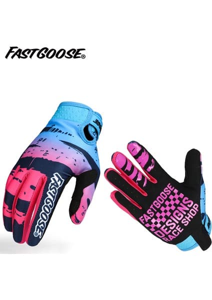 Liangduo Shop Zeytin Tarzı S Beden 2023 Fastgoose Nefes Alabilen Erkek ve Kadın Bisiklet Eldivenleri Tüm Parmak Spor Bisiklet Motosiklet Motokros Yarış Eldivenleri Bisiklet (Yurt Dışından)