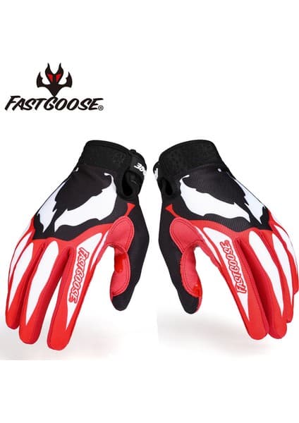 Liangduo Shop Kızıl Tarzı Xl Boyutu 2021 Ufoplast Motosiklet Eldivenleri Motokros Tam Parmak Sporları Erkek ve Kadın Binme Guantes Bmx Atv Bisiklet Yarış Dişli Eldivenleri (Yurt Dışından)