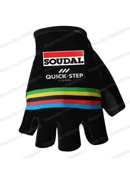 Liangduo Shop No.2 Tarzı M Boyutu 2023 Takım Soudal Hızlı Adım Bisiklet Eldiveni Dünya Şampiyonu Jel Yarım Parmak Bisiklet Eldiveni Yol Bisikleti Formaları Eldivenler Mtb Maillot (Yurt Dışından)