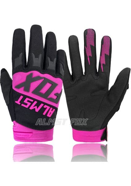 Liangduo Shop Pembe Tarzı M Boyutu Almst Fox Top Yarış Bisiklet Eldiveni Dağ Bisikleti Yol Bisikleti Motosiklet Eldivenleri Bmx Atv Mtb Enduro Eldiven Motokros Unisex (Yurt Dışından)