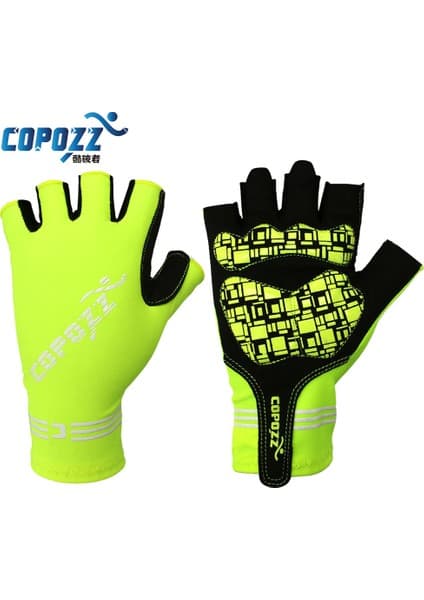 Liangduo Shop Sarı Tarzı M Boyutu Copozz Kaymaz Bisiklet Eldiveni Jel Ped Kısa Yarım Parmak Bisiklet Eldiveni Nefes Açık Spor Erkekler Mtb Bisiklet Eldiveni (Yurt Dışından)