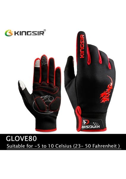 Liangduo Shop Khredhei-5 Stili Xxl Kıngsır Kış Sonbahar Dokunmatik Ekran Bisiklet Eldiveni Erkek Kadın Kaymaz Spor Bisiklet Eldiveni Darbeye Dayanıklı Tam Parmak Bisiklet Eldiveni (Yurt Dışından)