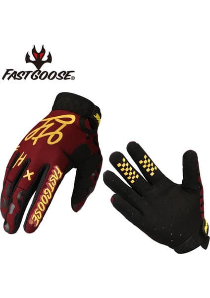 Liangduo Shop Kahverengi Tarzı M Boyutu Fastgoose Dokunmatik Ekran Motosiklet Motokros Eldivenleri Motosiklet Sürme Bisiklet Eldiveni Mx Mtb Off Road Yarış Spor Bisiklet Eldiveni (Yurt Dışından)