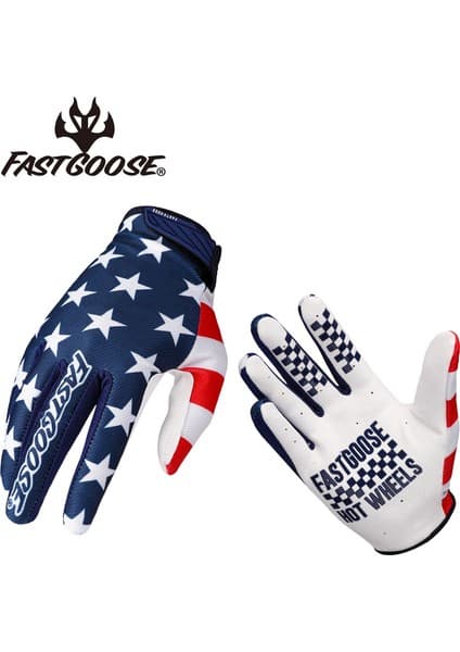 Liangduo Shop Gri Tarzı L Boyutu Fastgoose Tam Parmak Hava Atv Dh Mx Gp Bmx Hava Işık Mtb Motosiklet Motokros Off Road Yarış Pro Yokuş Aşağı Bisiklet Eldiveni (Yurt Dışından)