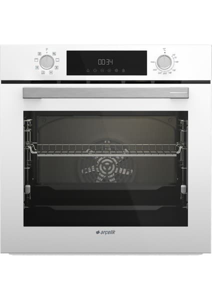 Arçelik AFC 341 B Buhar Destekli Beyaz Fırın - 72 L, A Enerji Sınıfı