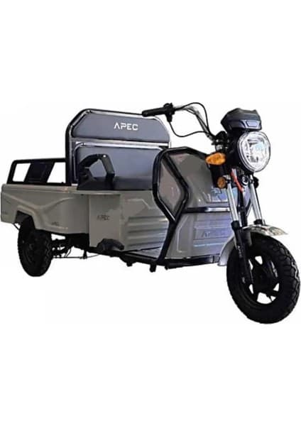 APEC Apt4 3 Teker. Moped Koyu Metalık Grı