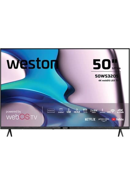 Weston 50WS3205 50" 127 Ekran Uydu Alıcılı 4K Ultra HD webOS LED TV