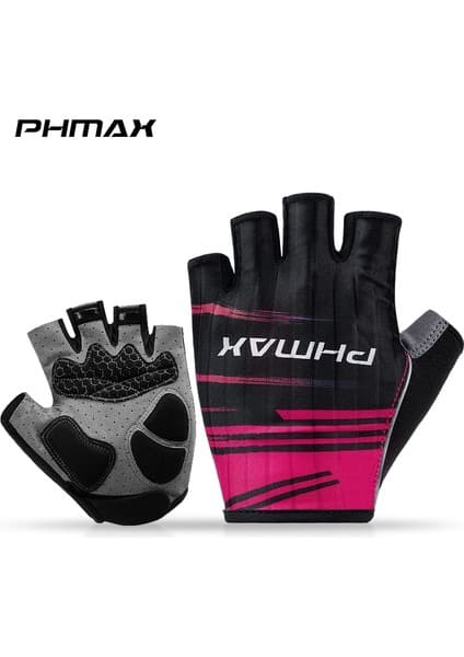 Liangduo Shop PW-DPST-17704 Stili M Boyutu Phmax Bisiklet Eldiveni Kaymaz Sürme Yarım Parmak Bisiklet Eldiveni Nefes Şok Emme Mtb Spor Bisiklet Eldiveni Erkek Kadın (Yurt Dışından)