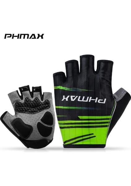 Liangduo Shop PM-DPST-17702 Stili S Beden Phmax Bisiklet Eldiveni Kaymaz Sürme Yarım Parmak Bisiklet Eldiveni (Yurt Dışından)