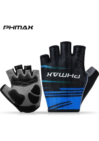 Liangduo Shop PM-DPST-17703 Stili M Boyutu Phmax Bisiklet Eldiveni Kaymaz Sürme Yarım Parmak Bisiklet Eldiveni Nefes Şok Emme Mtb Spor Bisiklet Eldiveni Erkek Kadın (Yurt Dışından)