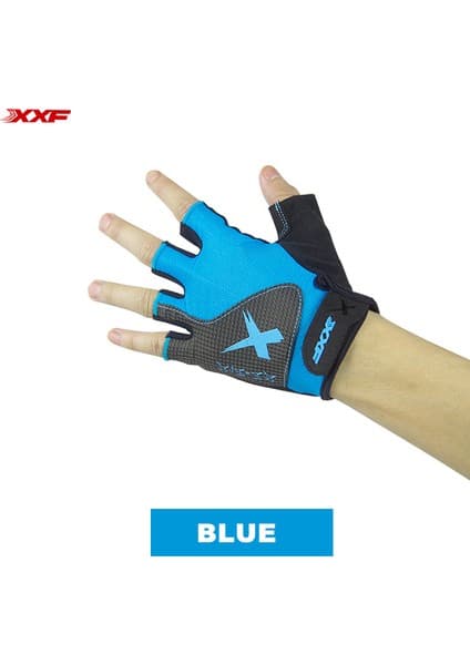Liangduo Shop Mavi Stil L Boyutu 2017 Zaman Sınırlı Sıcak Darbeye Dayanıklı Bisiklet Bisiklet Bisiklet Yarım Parmak Eldiven Mtb Takım Yarışı Erkekler Için Guantes Ciclismo Naylon (Yurt Dışından)