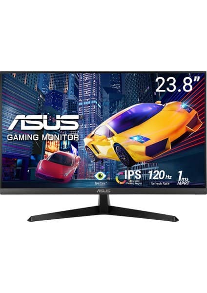Asus VY249HGR Eye Care Oyuncu Monitörü – 23,8 Inç Fhd (1920 x 1080), Ips, 120Hz(OC), Smoothmotion, 1ms (Mprt) Monitör