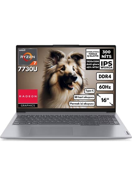 Lenovo Thinkbook 16 G6 R7-7730U 16GB 512 GB SSD Radeon Graphics 16\