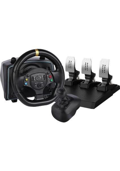 Crk Teknoloji Ps4 Ps3 Pc Xbox One/s/x Ns Uyumlu 1080• Oyuncu Direksiyon Seti Manuel Vites Çift Motorlu 3 Pedallı