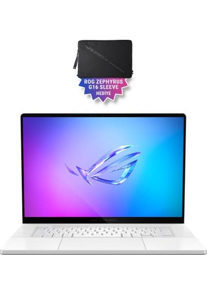 Asus ROG Zephyrus G16 GU605CR-QR203 12GB GeForce RTX5070 Ti Intel Ultra 9 285H 32GB RAM 2TB SSD 16 inç OLED 240Hz 0.2ms Taşınabilir Bilgisayar