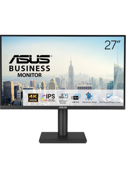 Asus VA27UCPS 27 4K IPS Hdr 3840 x 2160 5ms 350CD Dp HDMI Usb-C Hoparlör Vesa 3yıl Elmb Sync,pd 65W Pıvot Monitör