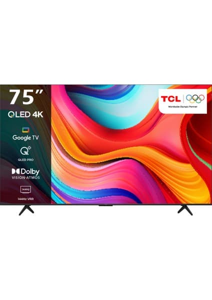 TCL 75T8BG 75" 190 Ekran Dahili Uydu Alıcılı 4K Ultra HD Smart QLED TV