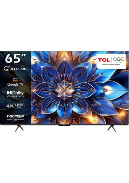 TCL 65T7BG 65" 165 Ekran Uydu Alıcılı 4K Ultra HD Smart QLED TV