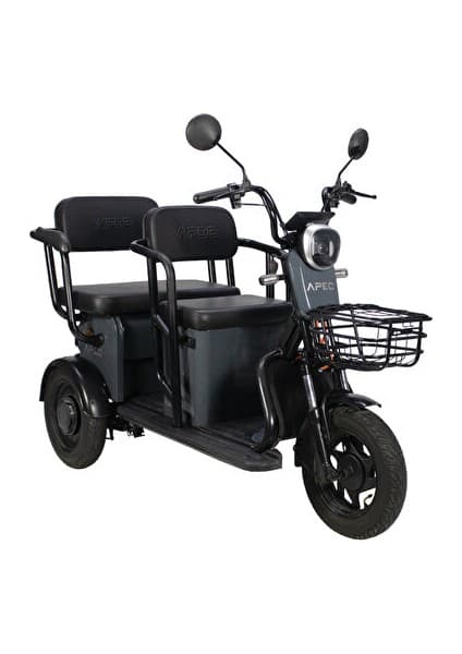 APEC Volta Apec Apm5 3 Tekerli Elektrikli Motosiklet Gri