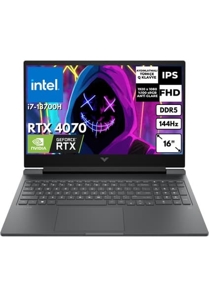 Hp Victus 16-R0006NT I7-13700H 32 GB 1 Tbssd 8gb RTX4070 16\