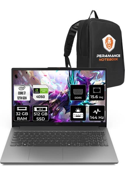 Lenovo Loq Intel Core I7 12650HX 32GB 512GB SSD RTX4050/6GB 15.6\