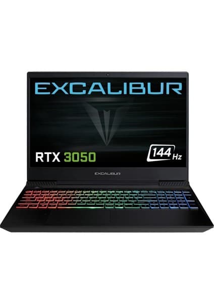 Excalibur G770.1270-DVJ0X-B I7-12700H 32GB Ram 500GB Nvme SSD Gen4 4gb RTX3050 Freedos Gaming Laptop