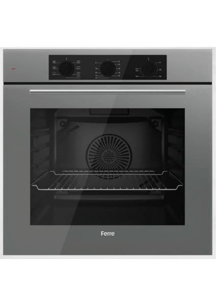 Ferre QBL62CPR Gri Ankastre Fırın