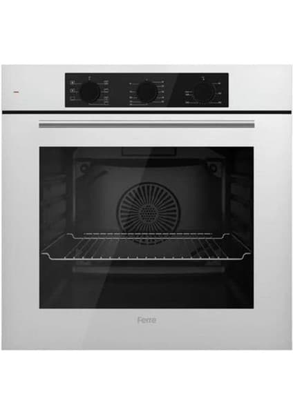 Ferre QBL62CB Beyaz Cam Ankastre Fırın