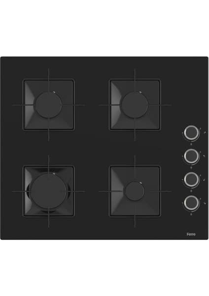 Ferre SS205 Siyah Ankastre Cam Ocak 60 cm ( Kare Gözlü )