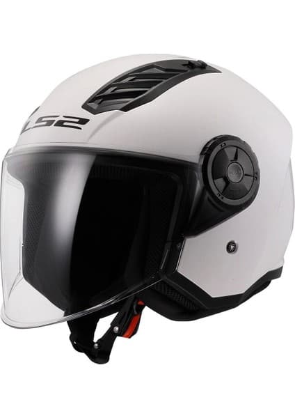 Mediterian Beyaz Açık Kask, Hafif ve Güvenli, Rüzgar ve Güneş Koruma Özelliğiyle