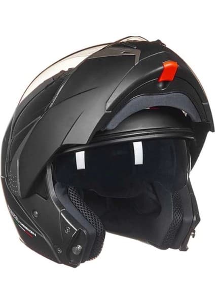 Mediterian B700 Çene Açılır Kask Mat Siyah