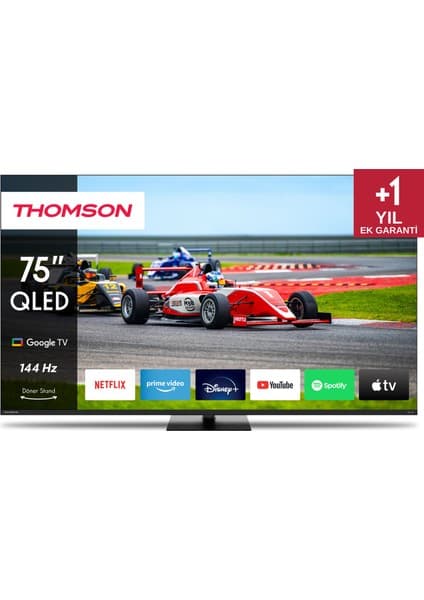 THOMSON 75QG7C14 75" 190 Ekran Uydu Alıcılı 4K Ultra HD Google QLED Pro TV
