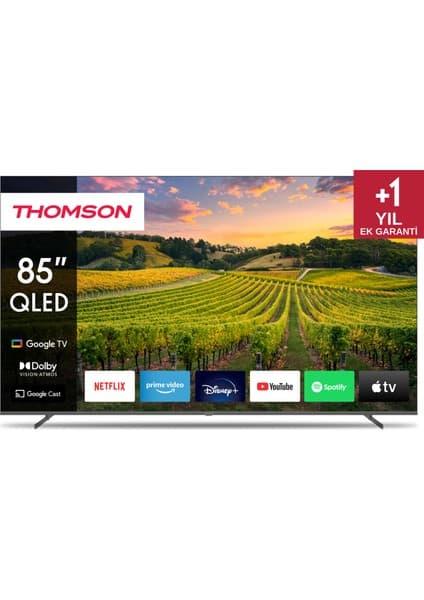 THOMSON 85QG5S14 85" 216 Ekran Uydu Alıcılı 4K Ultra HD Google QLED TV