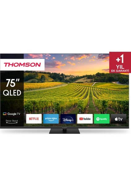 THOMSON 75QG5C14 75" 190 Ekran Uydu Alıcılı 4K Ultra HD Google QLED TV
