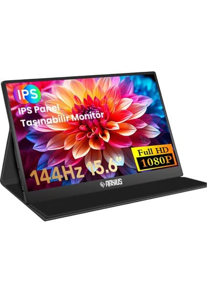 Raxius RXM6144 15.6" Fhd 5ms144Hz Type-C Telefon&oyun Konsolu Uyumlu Metal Kasa Taşınabilir Monitör