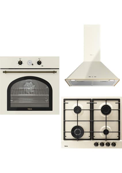 Teka Country Krem Ankastre Set (Dos 60.2 Vn-Gsc 64320 Rbc Vn-Hak 627 R Vn)