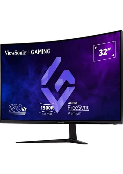 Viewsonic VX3218-PC-MHD 32 Inç 180 Hz 1 Ms (Mprt) Tepki Süresiyle Hassaslık Kavisli Hd Oyuncu Monitörü