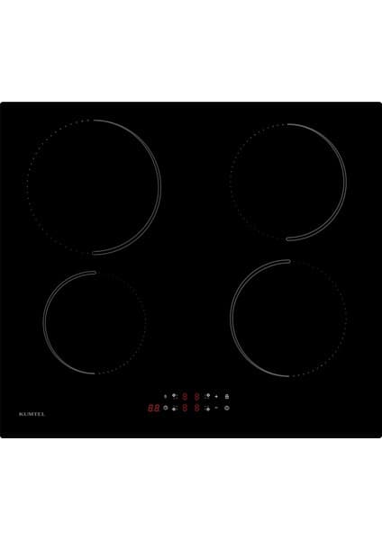 Kumtel Elektrikli Indüksiyonlu Dört Gözlü Ankastre Ocak Hı6-4tb