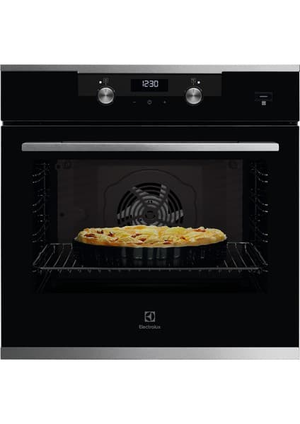 Electrolux KODEF70X Steambake Buhar Ilaveli Katalitik Temizleme Sistemli 72 Lt Xxl Dekorlu Siyah Cam Ankastre Fırın