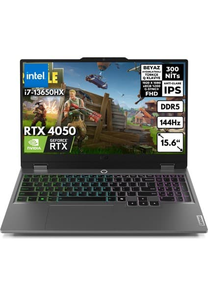 Lenovo Loq I7-13650HX 32-GB DDR5 2 TB SSD RTX4050 (6GB-105W) 15.6\