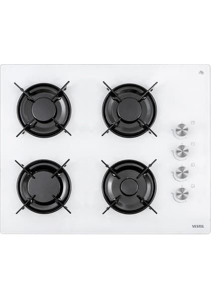 Vestel AO-65104 B-Dg-T 65 cm 4 Gözü Gazlı Ankastre Ocak