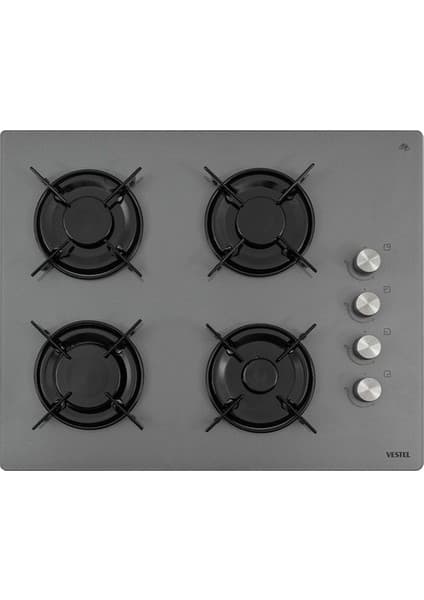Vestel AO-65104 G-T 65 cm 4 Gözü Gazlı Ankastre Ocak